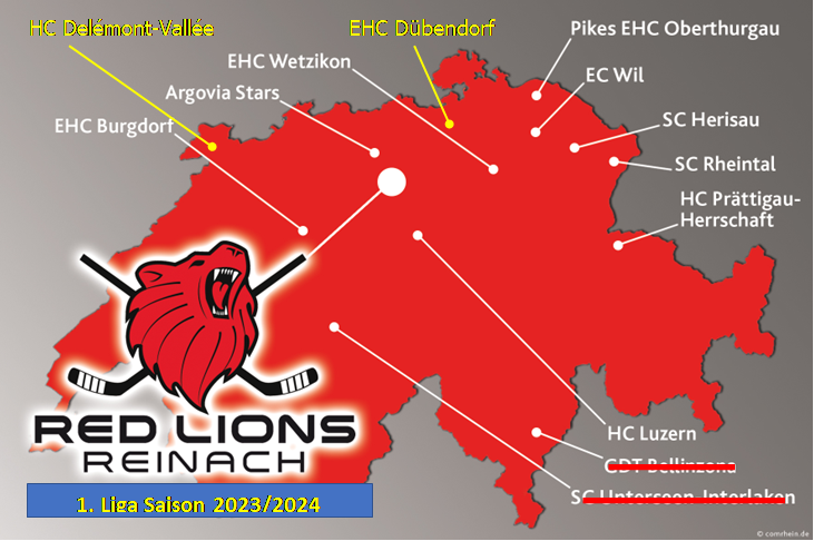 Red Lions Reinach, Spielorte Saison 2023/24